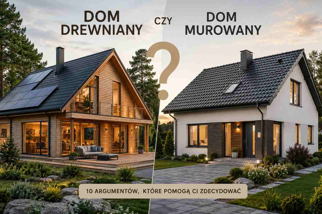 Dom drewniany czy murowany? 10 argumentów, które pomogą Ci zdecydować